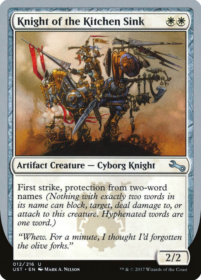 Knight of the Kitchen Sink (E)