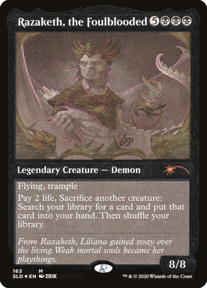 Razaketh, the Foulblooded (Foil Etched)