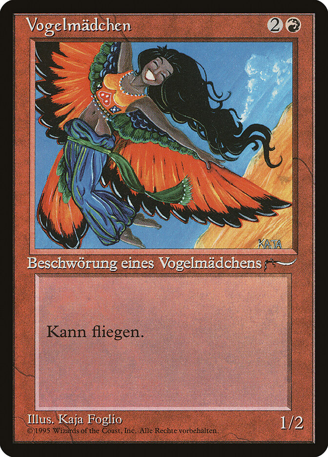Bird Maiden (German) - "Vogelmadchen"
