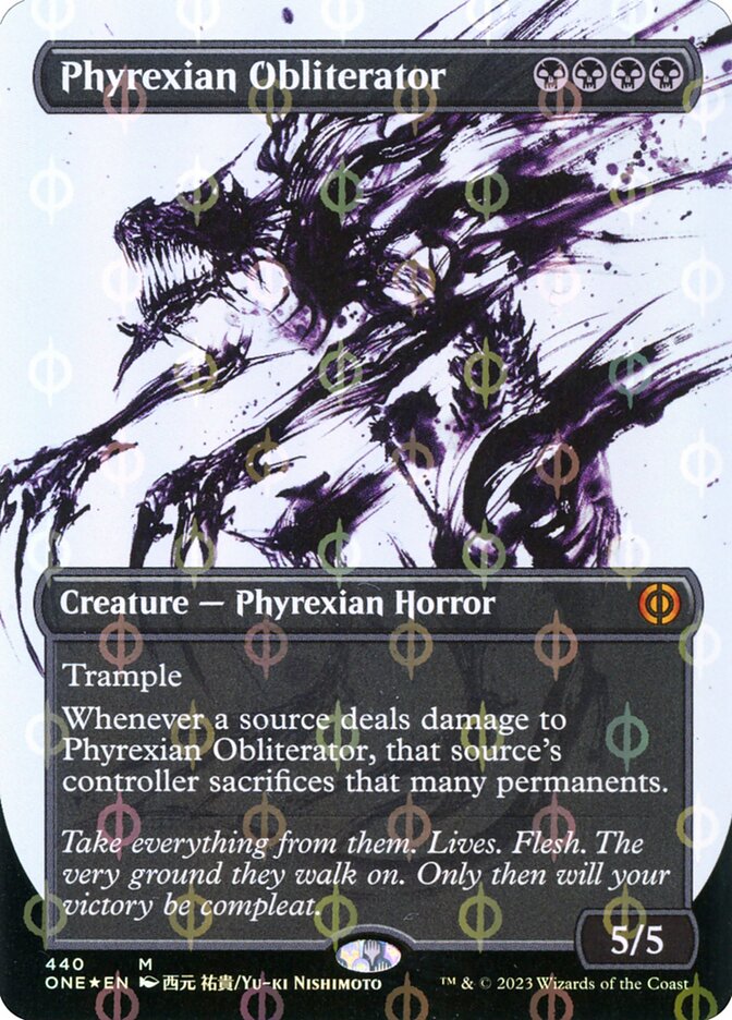 Phyrexian Obliterator (Showcase) (Step-and-Compleat Foil)