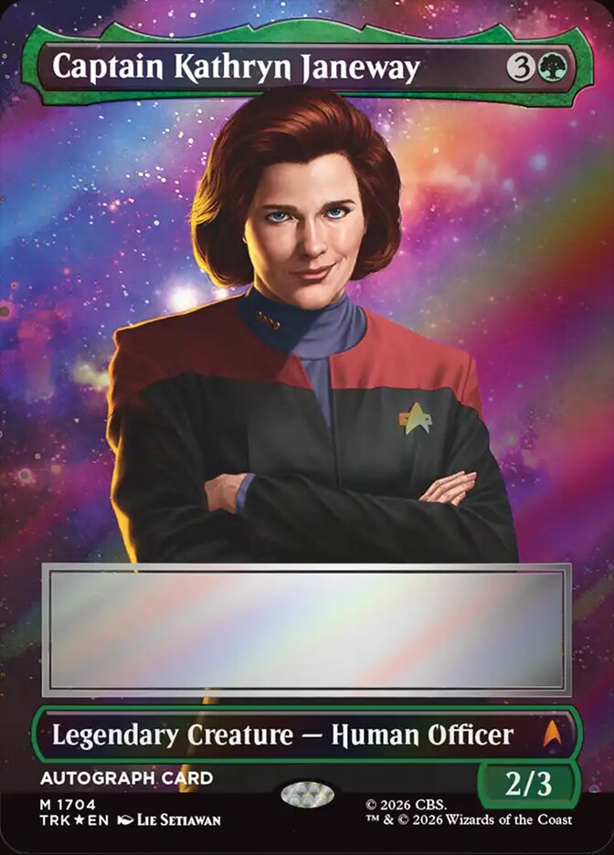 Captain Kathryn Janeway (Borderless) (Signed)