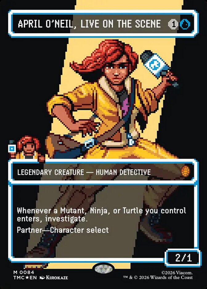 April O'Neil, Live on the Scene (Borderless) (Surge Foil)