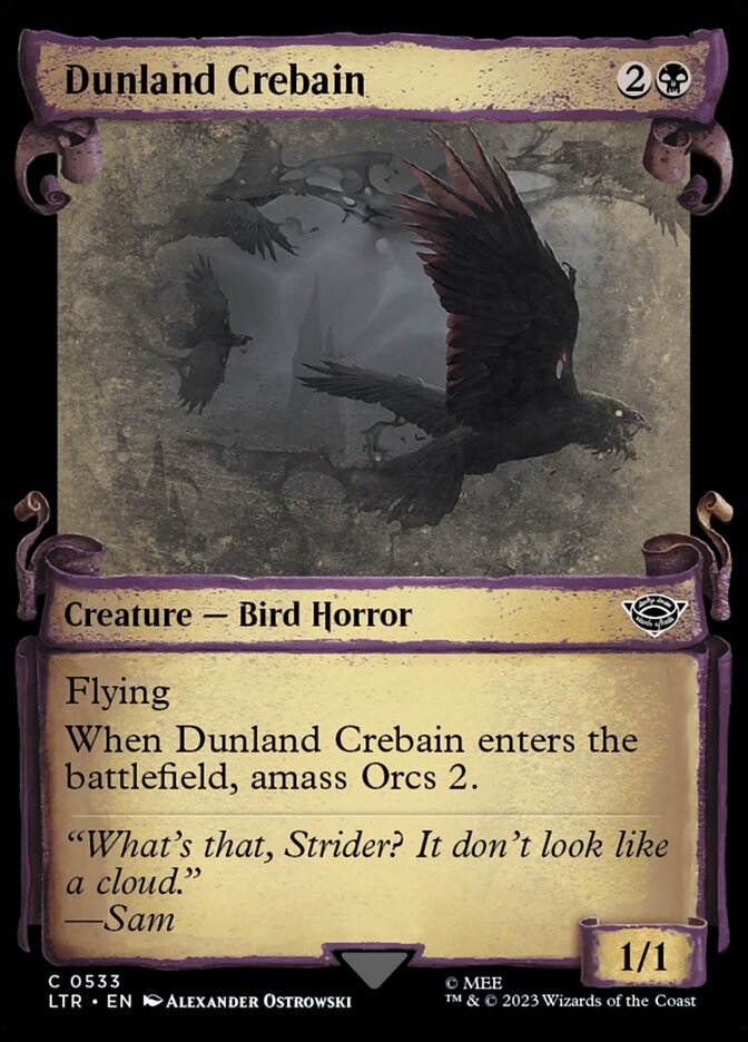 Dunland Crebain (Showcase Scrolls)