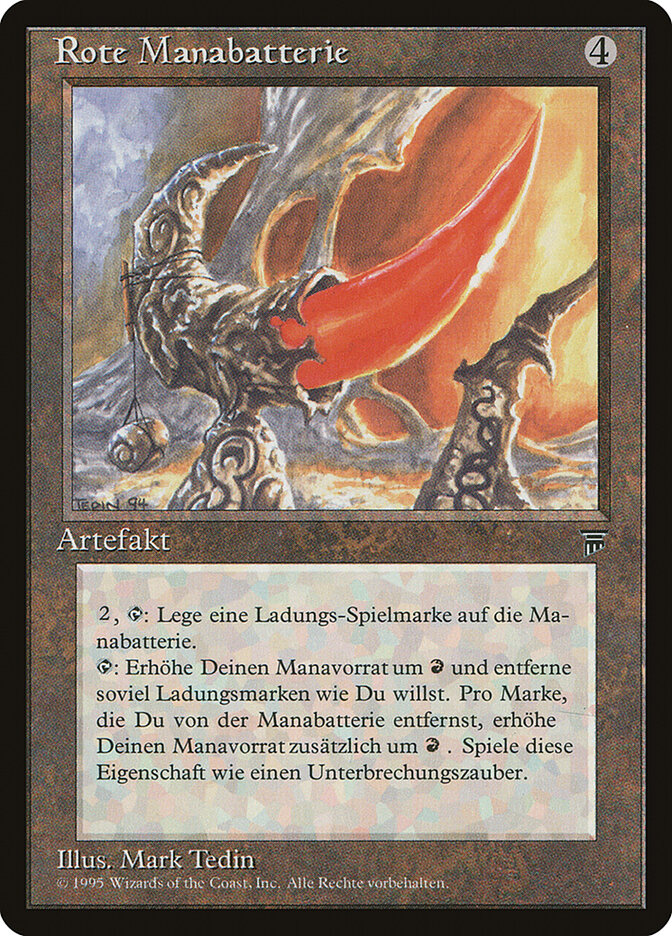 Red Mana Battery (German) - "Rote Manabatterie"
