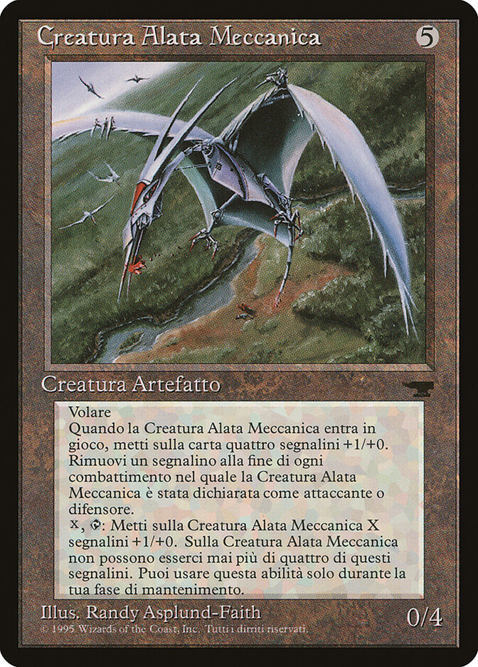 Clockwork Avian (Italian) - "Creatura Alata Meccanica"