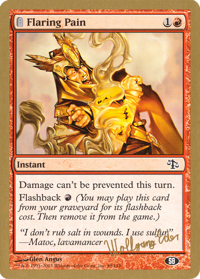 Flaring Pain - 2003 Wolfgang Eder (JUD) (SB)