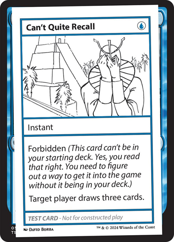 Can't Quite Recall - Magic: The Gathering