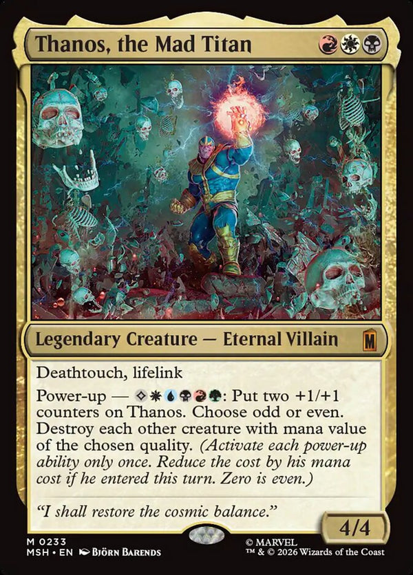 Thanos, the Mad Titan - Magic: The Gathering