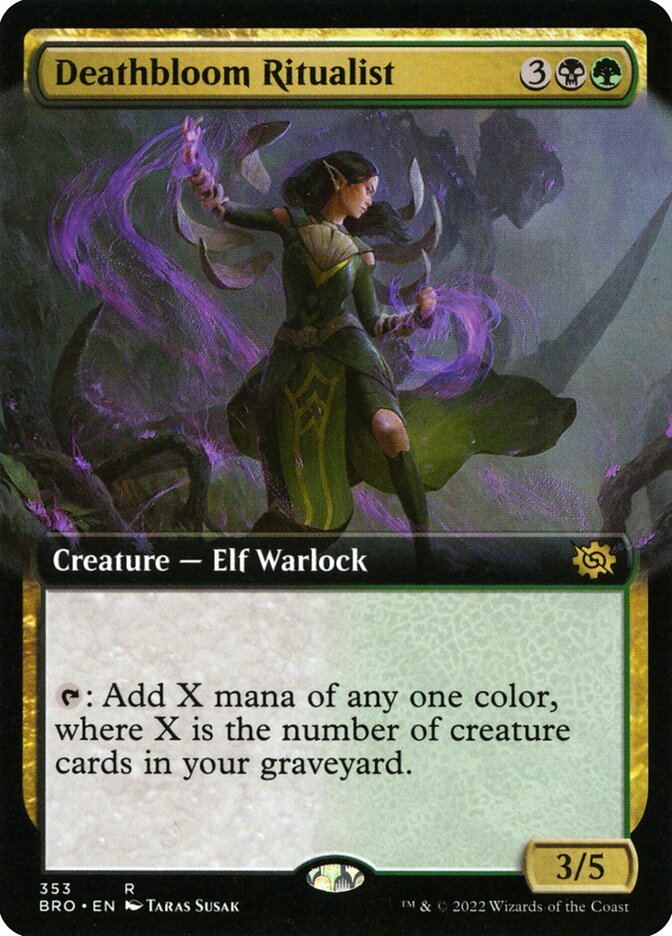 Deathbloom Ritualist (Extended Art)