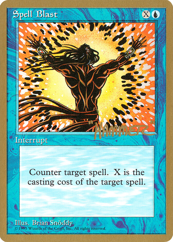 Spell Blast - 1996 Shawn "Hammer" Regnier (4ED)