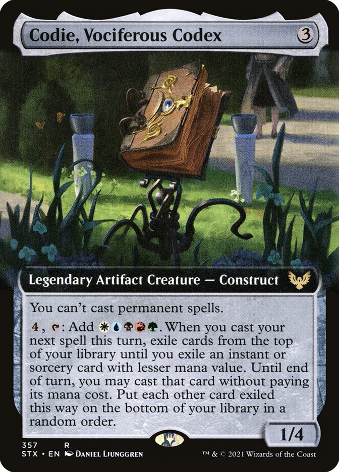 Codie, Vociferous Codex (Extended Art)