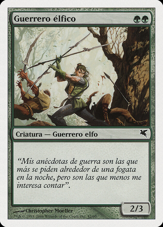 Elvish Warrior (Spanish) - "Guerrero elfico" (B42)