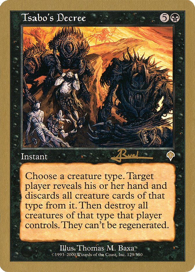 Tsabo's Decree - 2001 Antoine Ruel (INV)