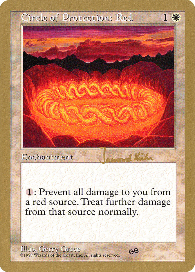 Circle of Protection: Red - 1997 Janosch Kuhn (5ED) (SB)