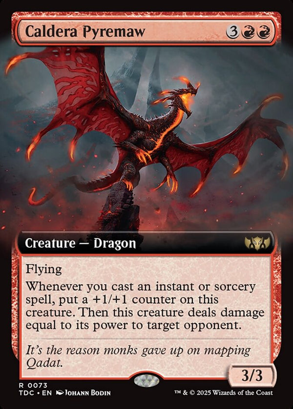 Caldera Pyremaw (Extended Art) - Magic: The Gathering
