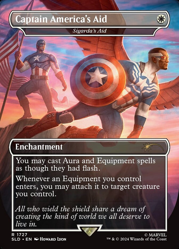 Captain America's Aid - Sigarda's Aid - Magic: The Gathering