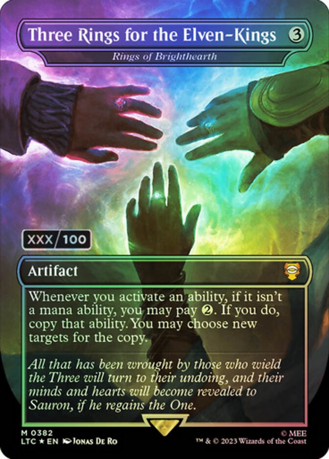 Three Rings for the Elven-Kings - Rings of Brighthearth (Serial Numbered)