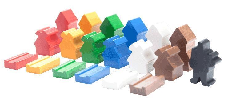 Catan: Wooden Viking Pieces (Basic Only)