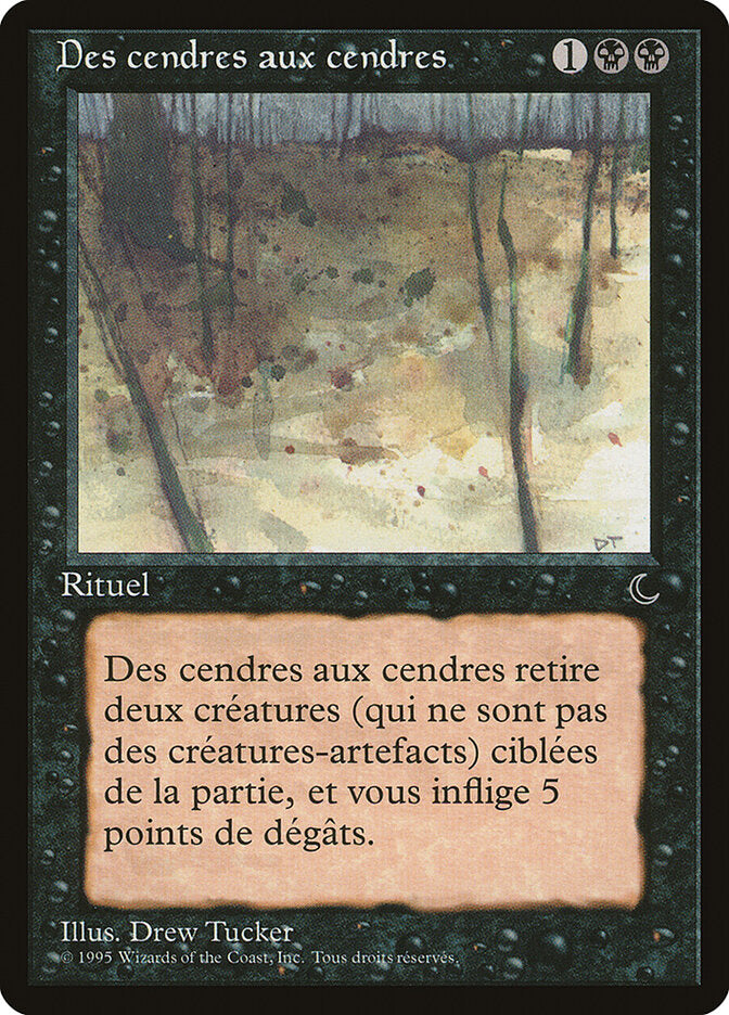Ashes to Ashes (French) - "Des cendres aux cendres"