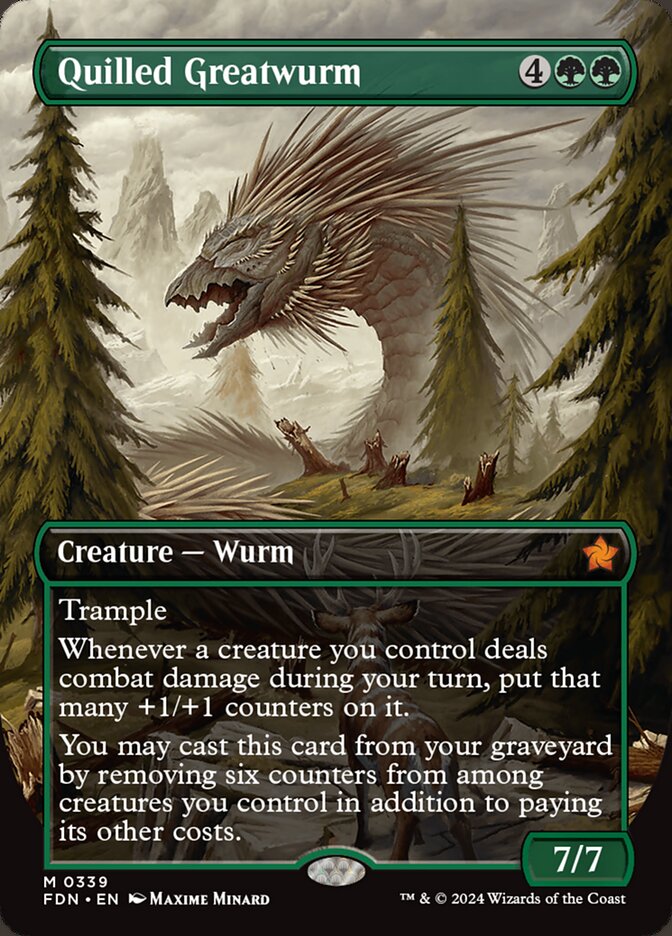 Quilled Greatwurm (Borderless)