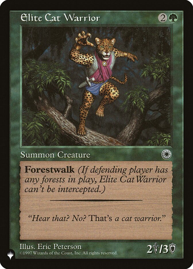 Elite Cat Warrior (Flavor Text)