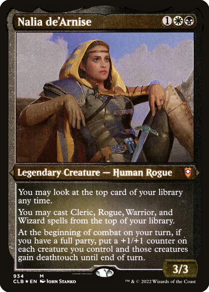 Nalia de'Arnise (Display Commander) - Thick Stock