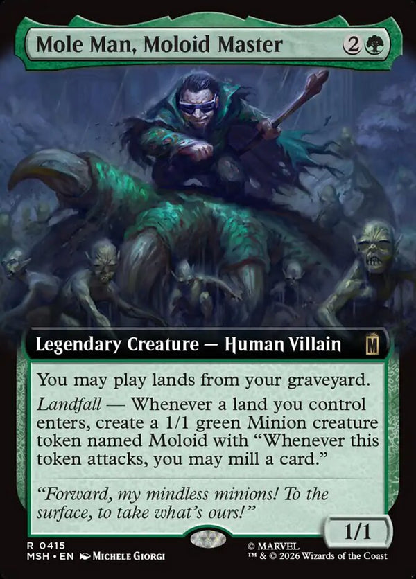 Mole Man, Moloid Master (Extended Art) - Magic: The Gathering
