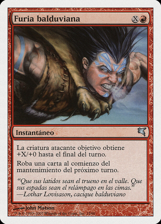 Balduvian Rage (Spanish) - "Furia balduviana" (I15)