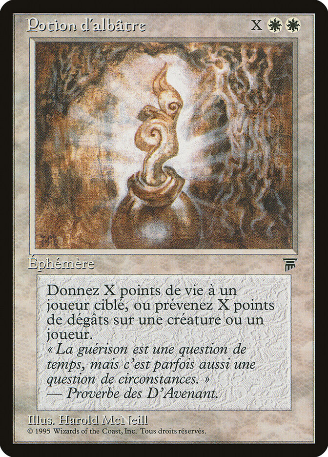 Alabaster Potion (French) - "Potion d'albatre"