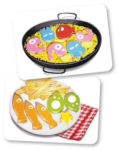 Sushi Dice: Paella & French Fries