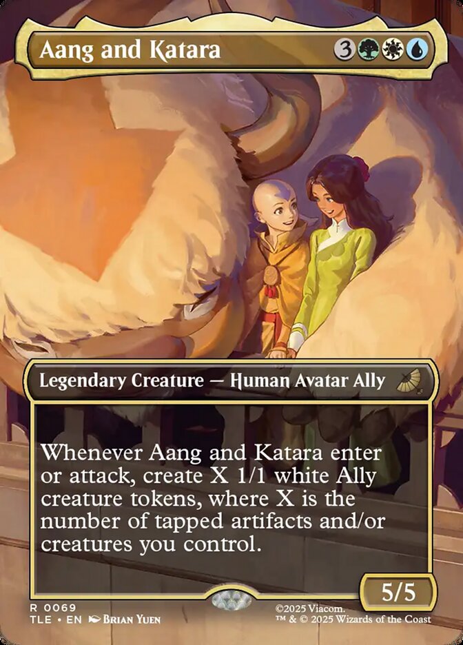 Aang and Katara (Borderless)