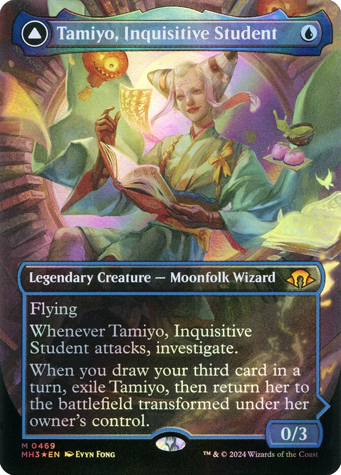 Tamiyo, Inquisitive Student (Borderless) (Textured Foil)