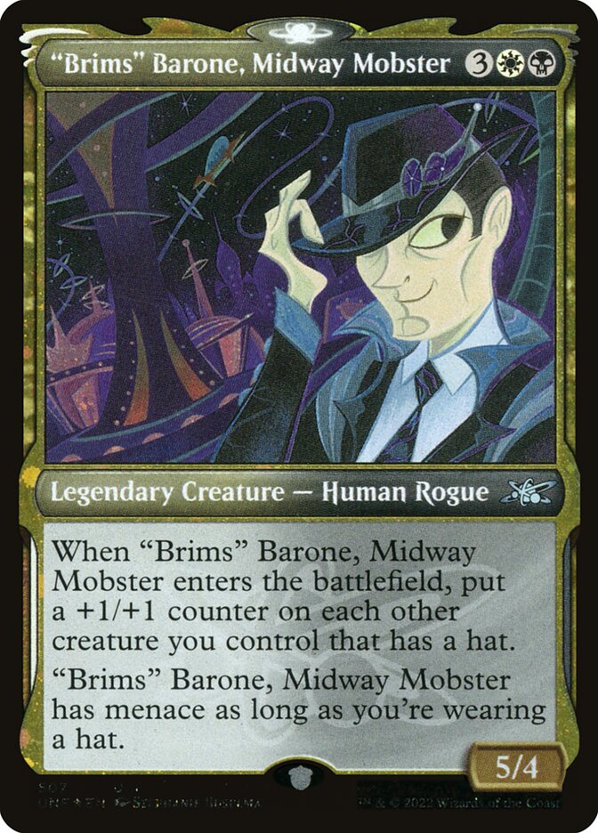 "Brims" Barone, Midway Mobster (Showcase) (Galaxy Foil)