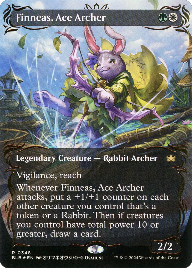 Finneas, Ace Archer (Borderless) (Raised Foil)