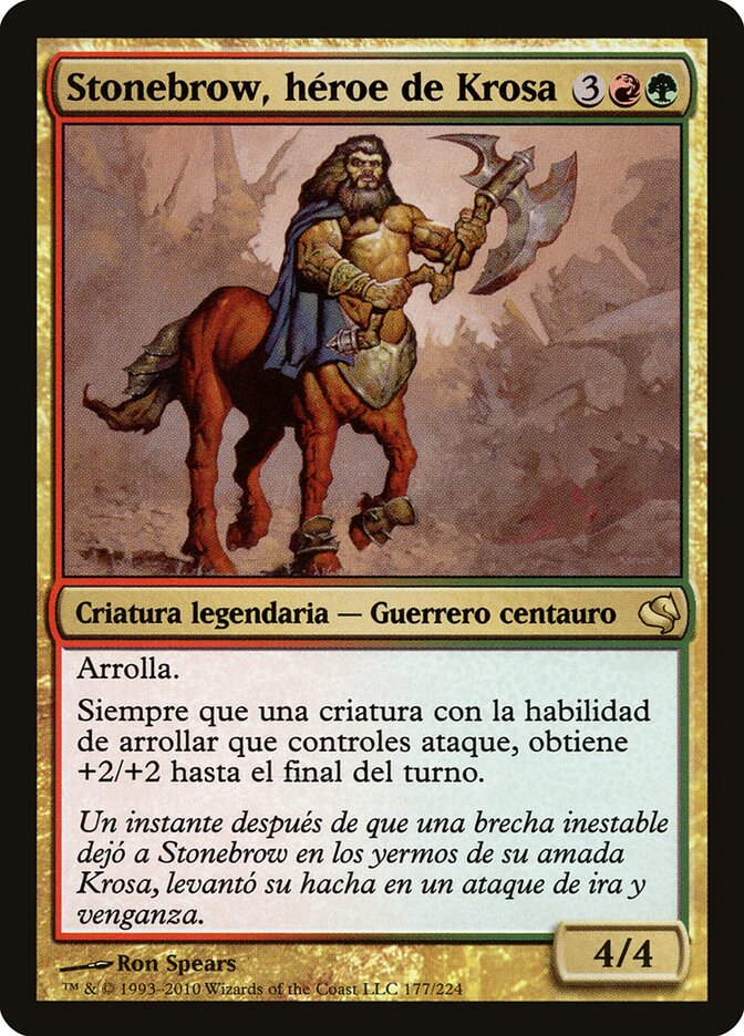 Stonebrow, Krosan Hero (Spanish) - "Stonebrow, heroe de Krosa"
