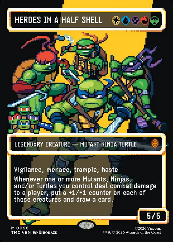 Heroes in a Half Shell (0096) (Borderless) (Surge Foil)