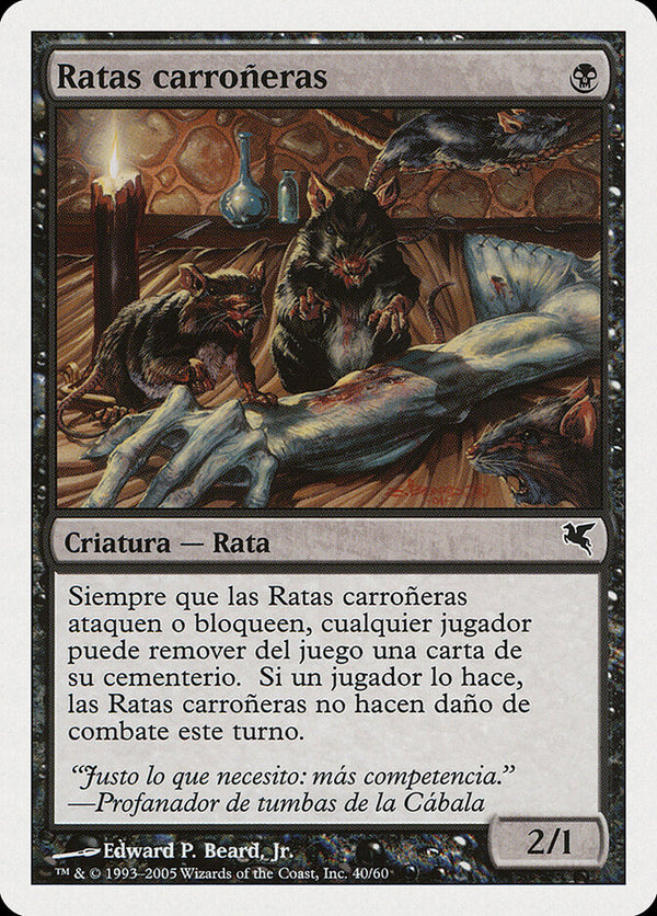 Carrion Rats (Spanish) - "Ratas carroneras" (A40) - Magic: The Gathering