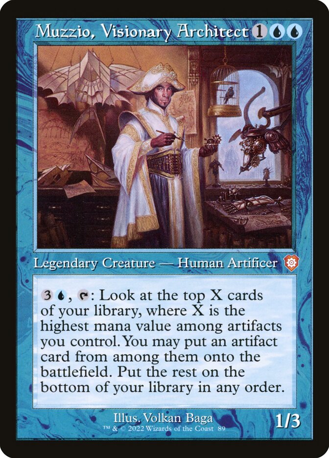 Muzzio, Visionary Architect (Retro Frame)
