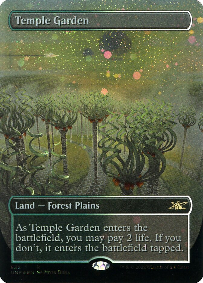 Temple Garden (Borderless) (Galaxy Foil)