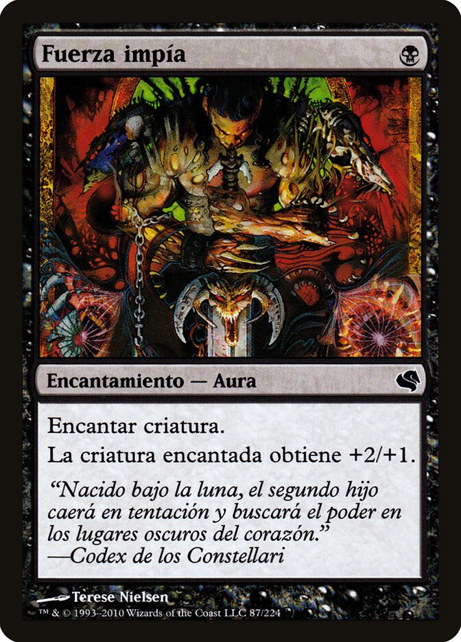 Unholy Strength (Spanish) - "Fuerza impia"