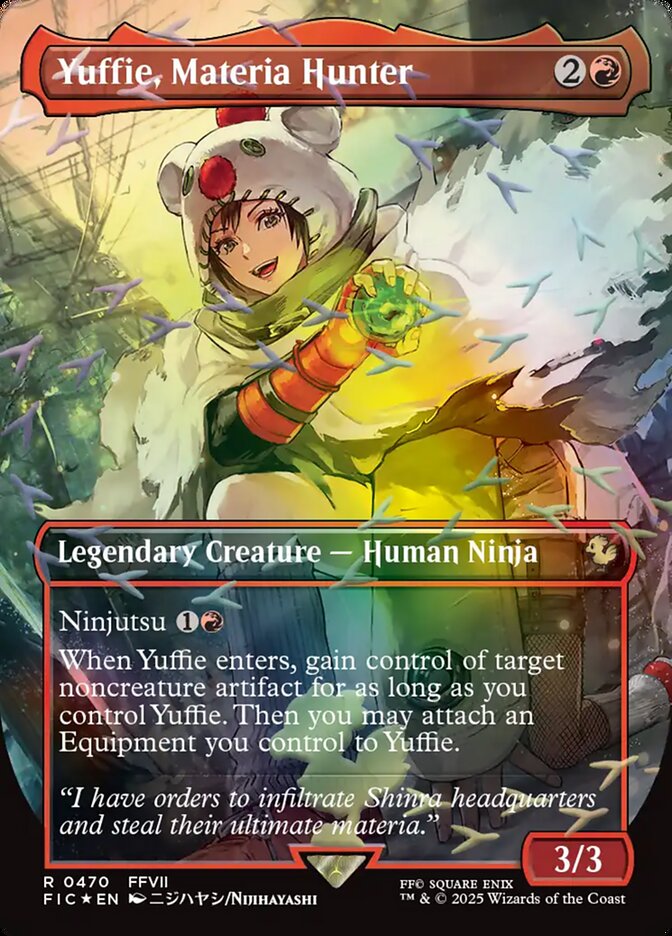 Yuffie, Materia Hunter (Borderless) (Chocobo Track Foil)