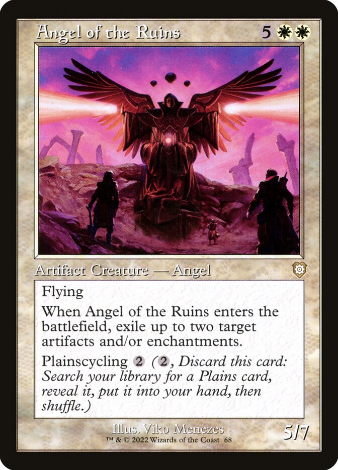 Angel of the Ruins (Retro Frame)