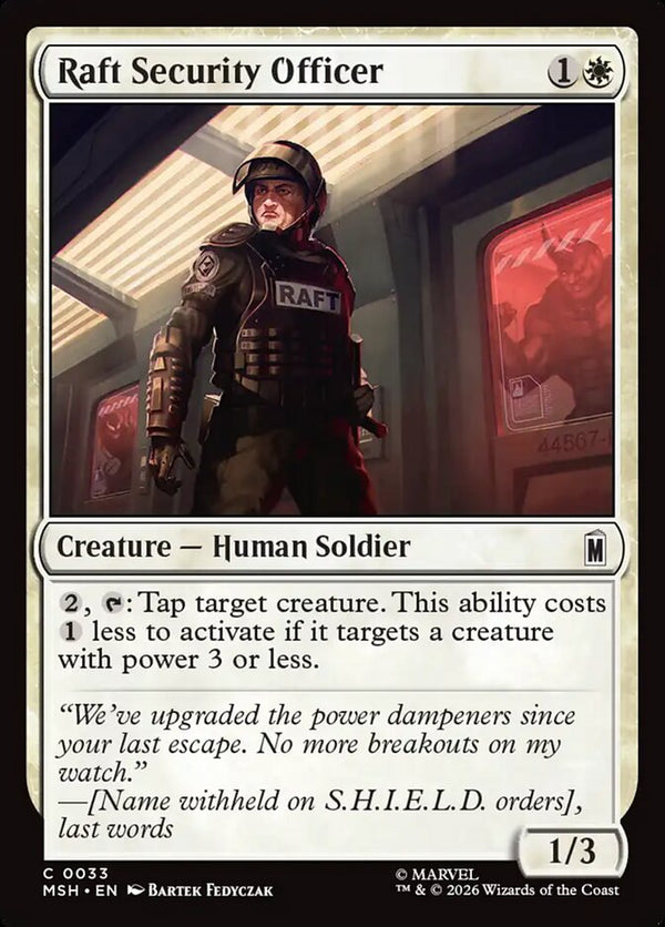 Raft Security Officer (MSH 33) - Magic: The Gathering