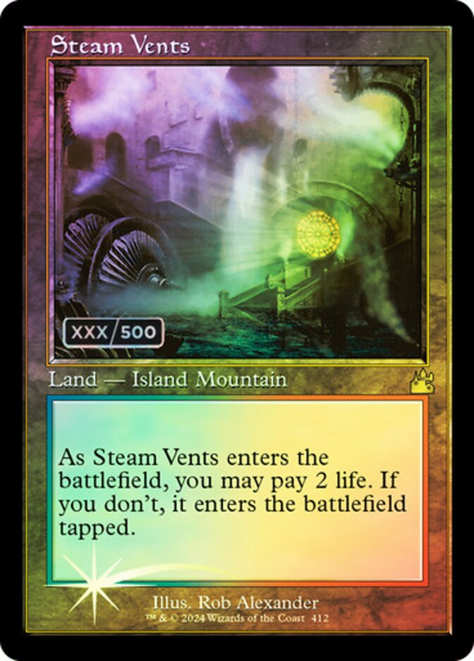 Steam Vents (Retro Frame) (Serial Numbered)