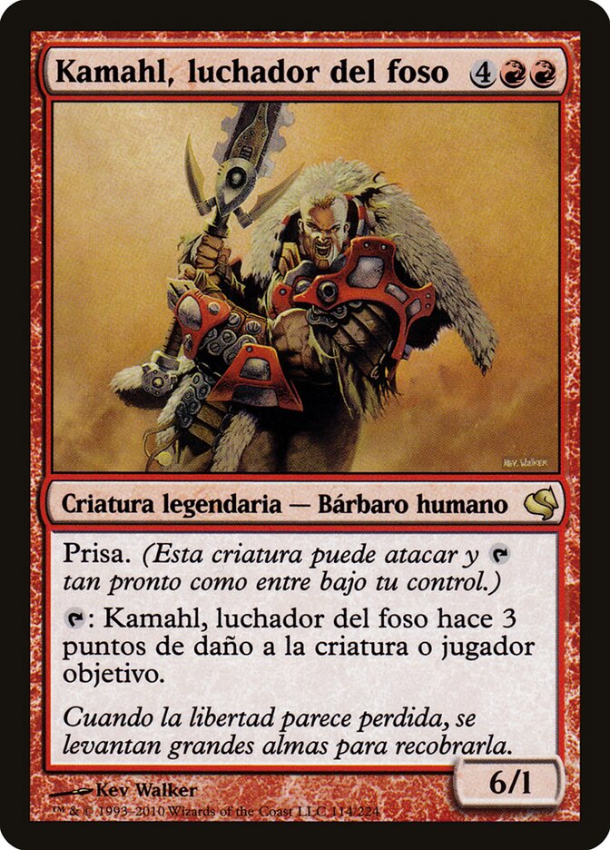 Kamahl, Pit Fighter (Spanish) - "Kamahl, luchador del foso"