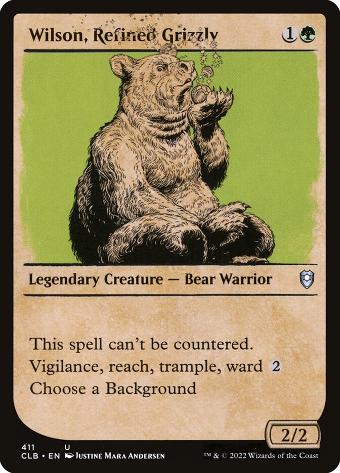 Wilson, Refined Grizzly (Showcase)