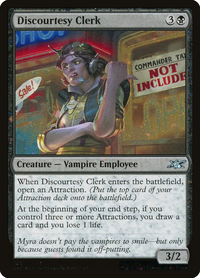 Discourtesy Clerk (Galaxy Foil)