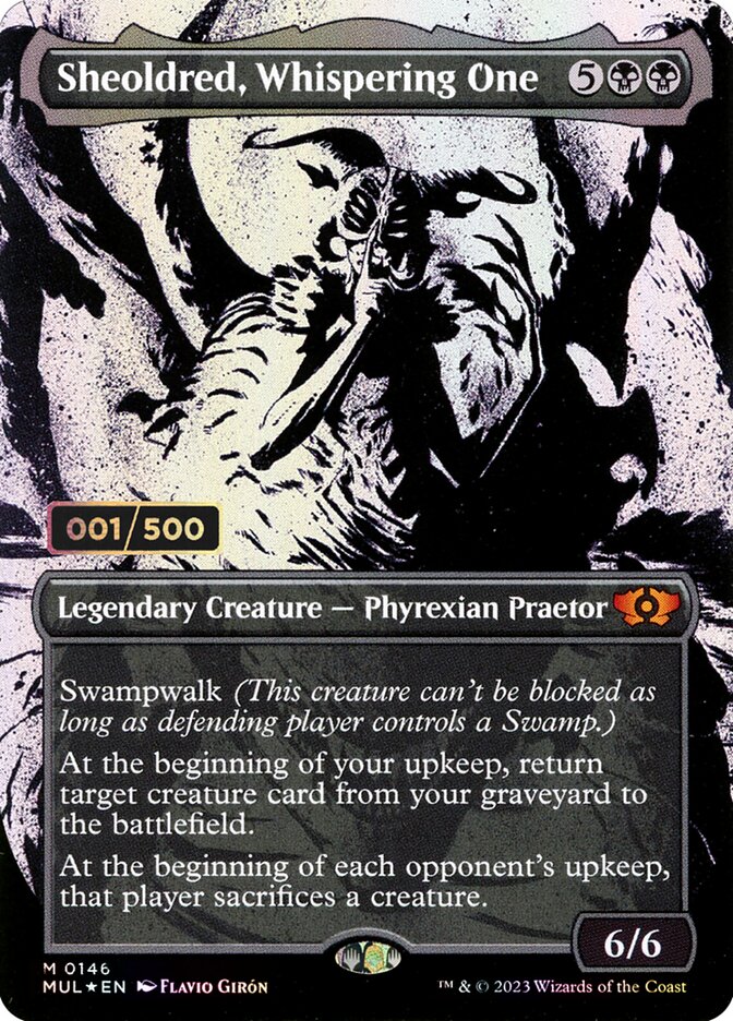 Sheoldred, Whispering One (Serial Numbered)