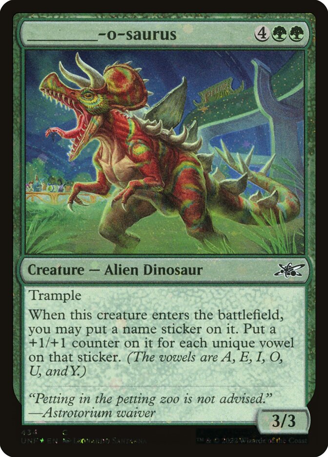 _______-o-saurus (Galaxy Foil)