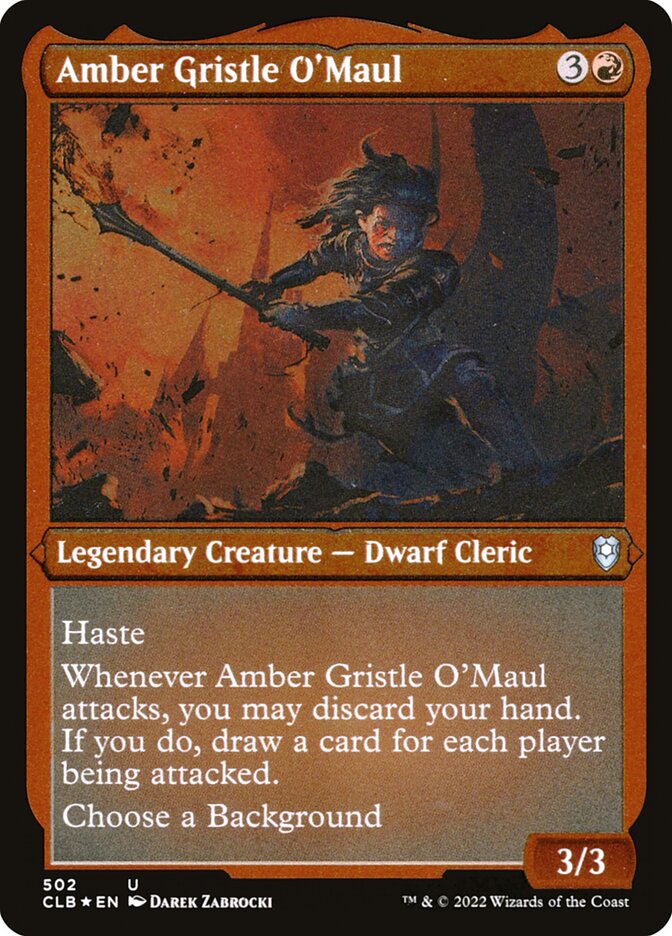 Amber Gristle O'Maul (Foil Etched)